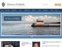Tablet Screenshot of dioceseduluth.org